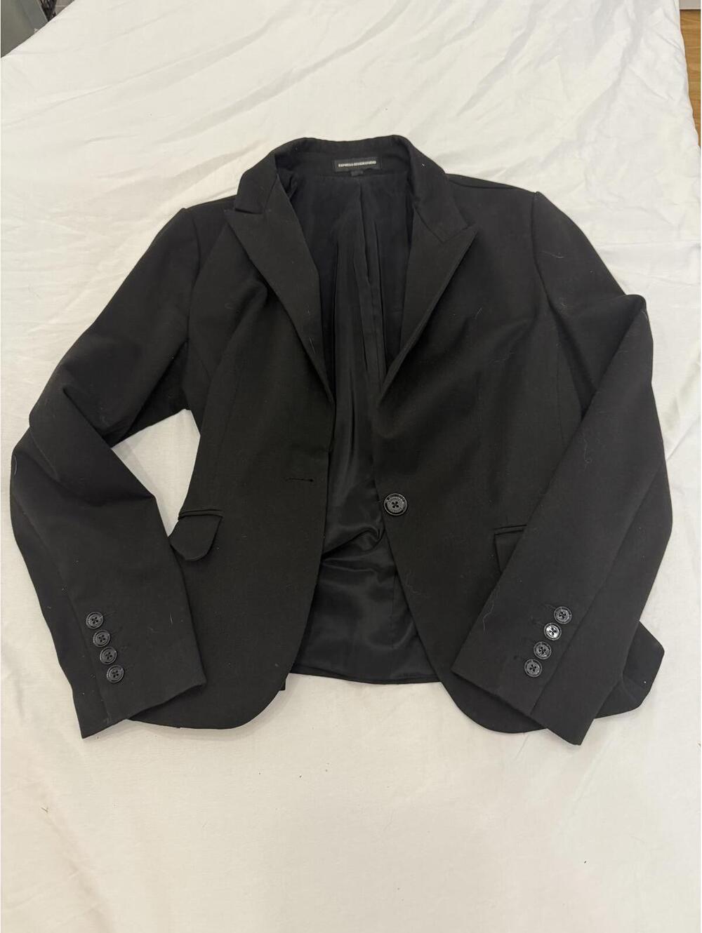 Stylish Black Blazer by Express Design Studio - Size 8